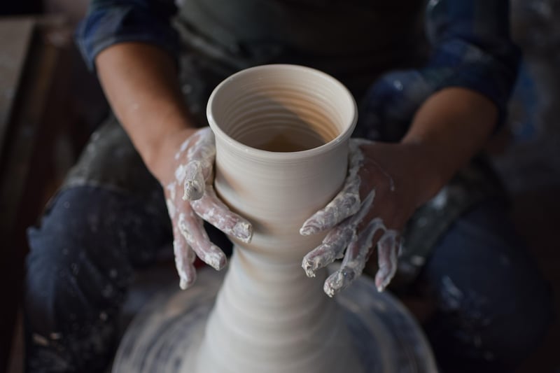 Crafted pots and plants